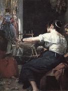 Diego Velazquez Detail of The Spinners or The Fable of Arachne oil painting reproduction